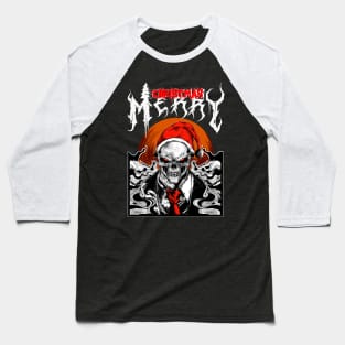 santa skull merry Christmas Baseball T-Shirt